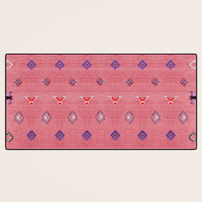 Lovely Pink Oriental Traditional Moroccan Handmade Printable Style  Desk Mat Gallery Image 3