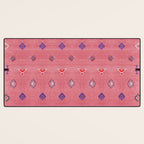 Lovely Pink Oriental Traditional Moroccan Handmade Printable Style  Desk Mat Gallery Image 3