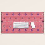 Lovely Pink Oriental Traditional Moroccan Handmade Printable Style  Desk Mat Gallery Image 1