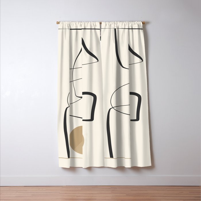 Abstract line art 84 Window Curtain Gallery Image 3
