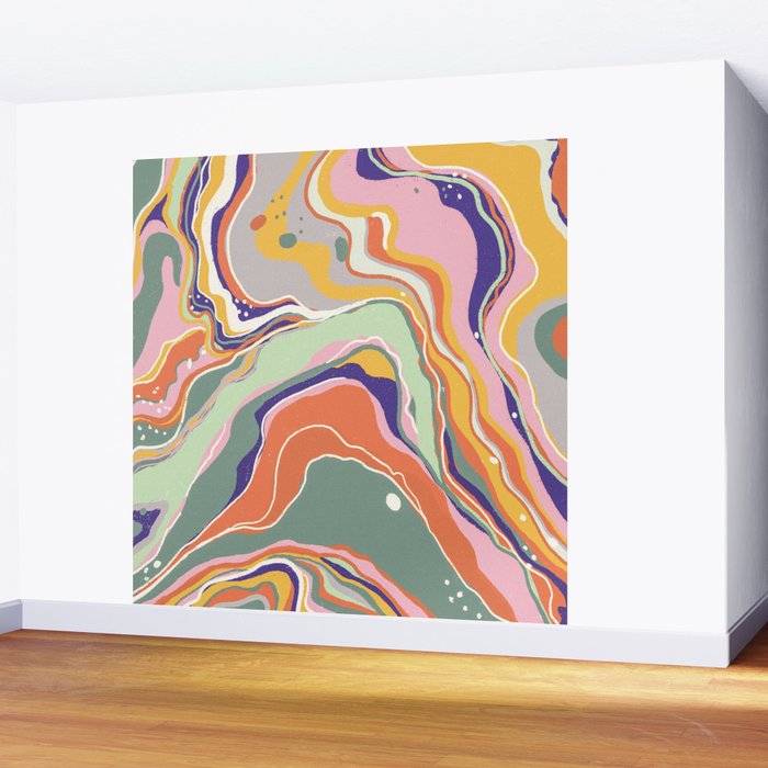 Retro marble #1 Wall Mural Gallery Image 2