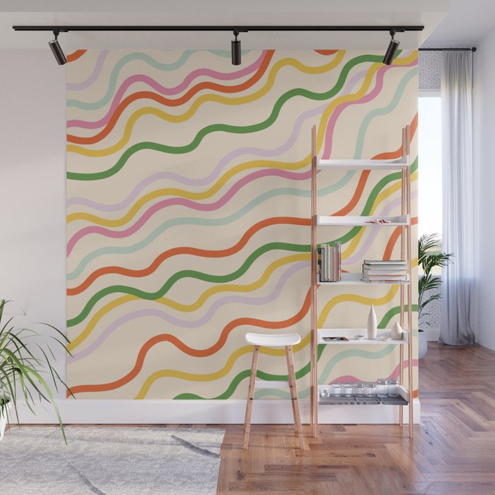 Candy lines Wall Mural Gallery Image 1