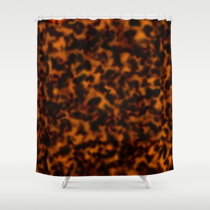 Tortoiseshell amber pattern  Shower Curtain Gallery Image 1