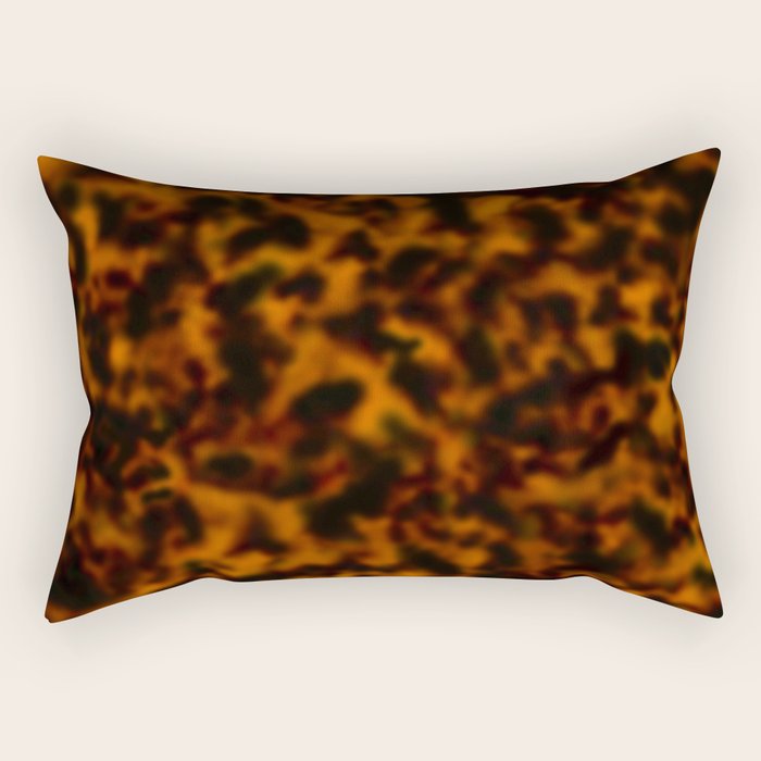 Tortoiseshell amber pattern  Rectangular Pillow Gallery Image 1