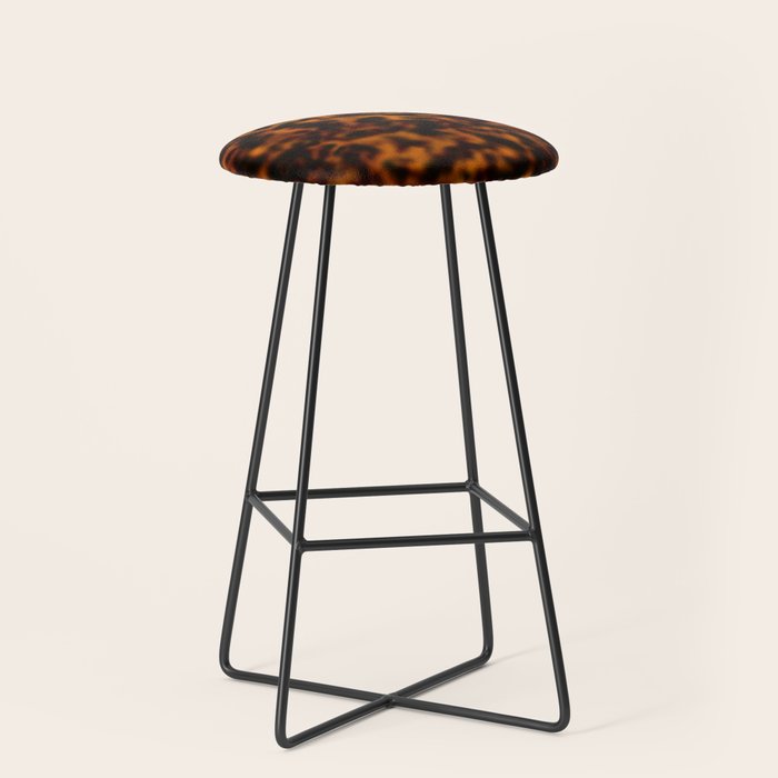 Tortoiseshell amber pattern  Stool Gallery Image 1