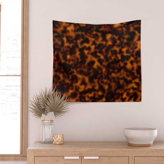 Tortoiseshell amber pattern  Wall Tapestry Gallery Image 2