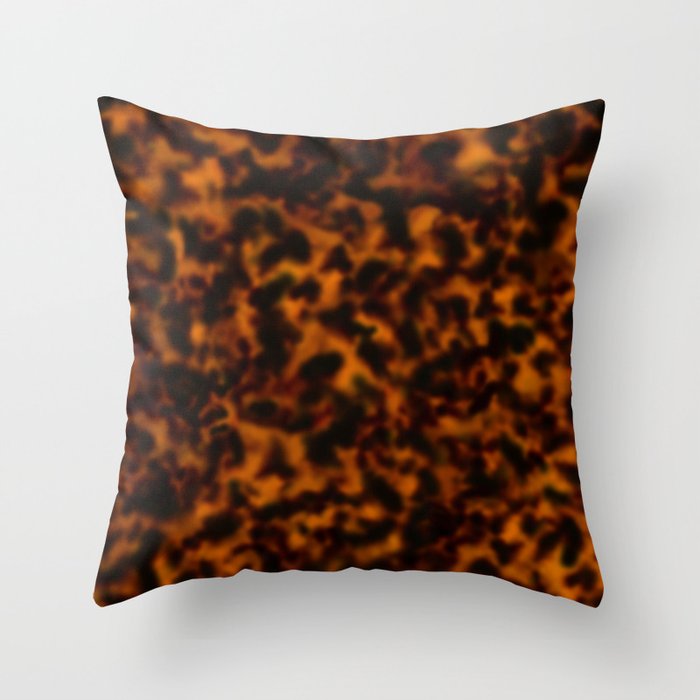 Tortoiseshell amber pattern  Throw Pillow Gallery Image 6
