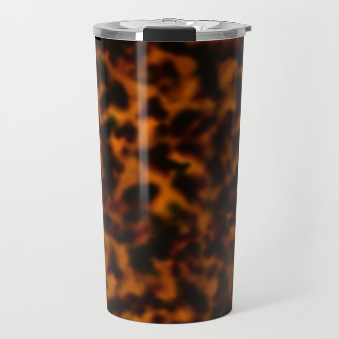 Tortoiseshell amber pattern  Travel Mug Gallery Image 1