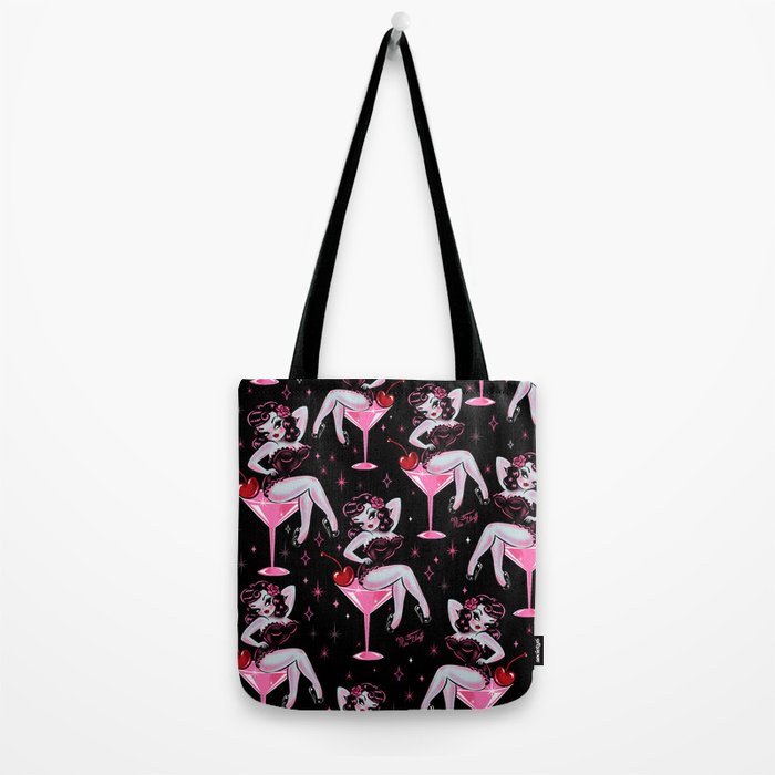 Cherry Martini Girl Tote Bag Gallery Image 2