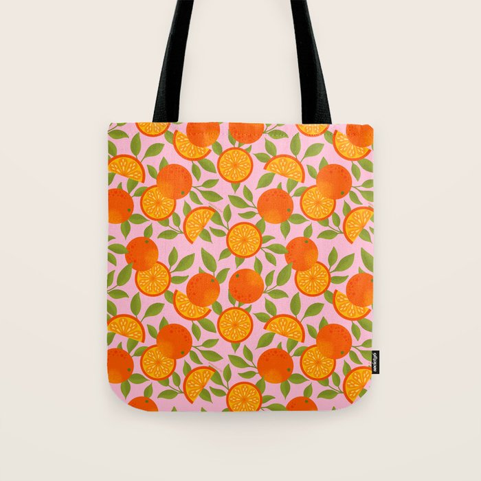 Orange Pattern - Amalfi Coast Cocktails Tote Bag Gallery Image 1