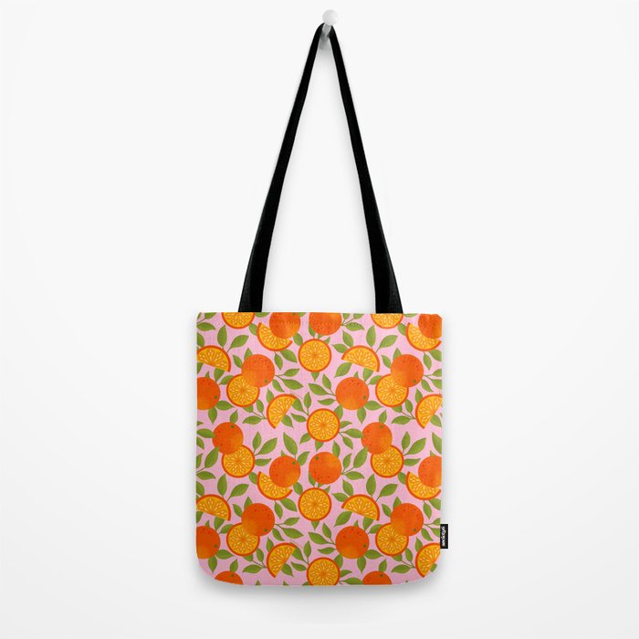 Orange Pattern - Amalfi Coast Cocktails Tote Bag Gallery Image 2
