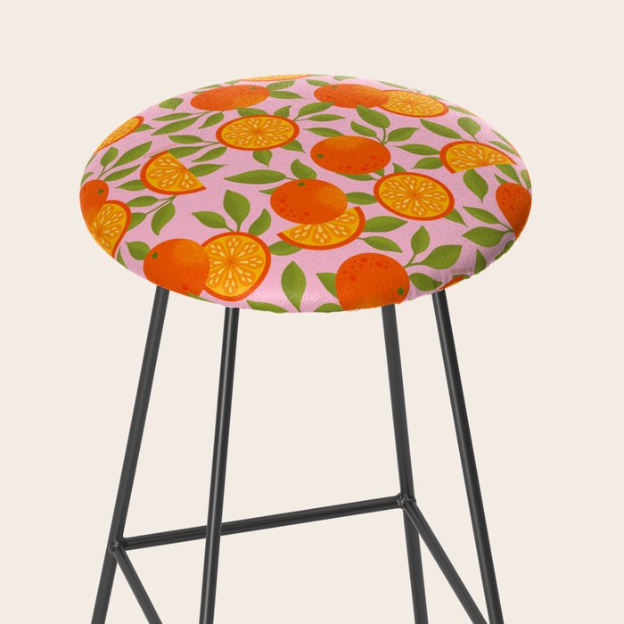 Orange Pattern - Amalfi Coast Cocktails Stool Gallery Image 2
