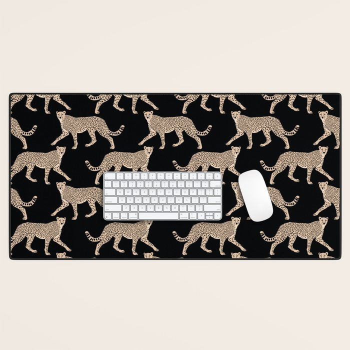 Walking Cheetahs 9 Desk Mat Gallery Image 1