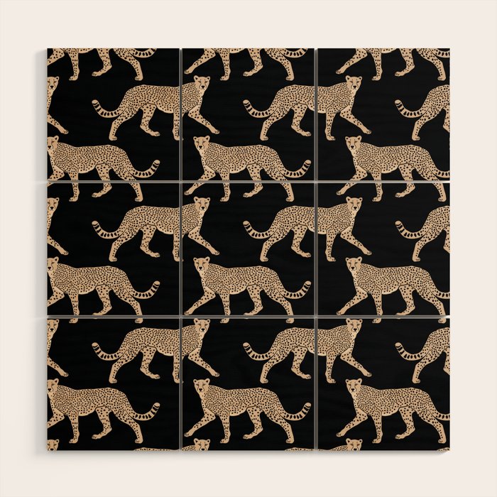 Walking Cheetahs 9 Wood Wall Art Gallery Image 2