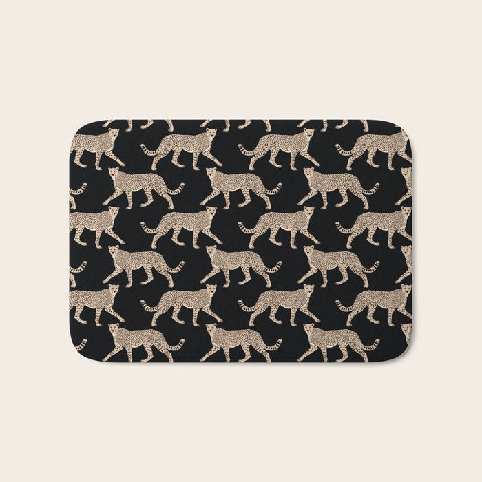Walking Cheetahs 9 Bath Mat