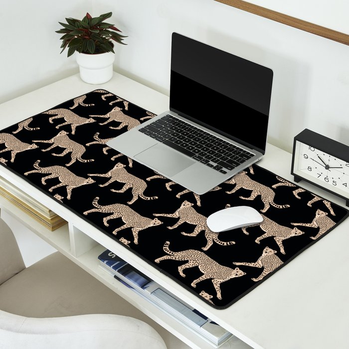 Walking Cheetahs 9 Desk Mat Gallery Image 2