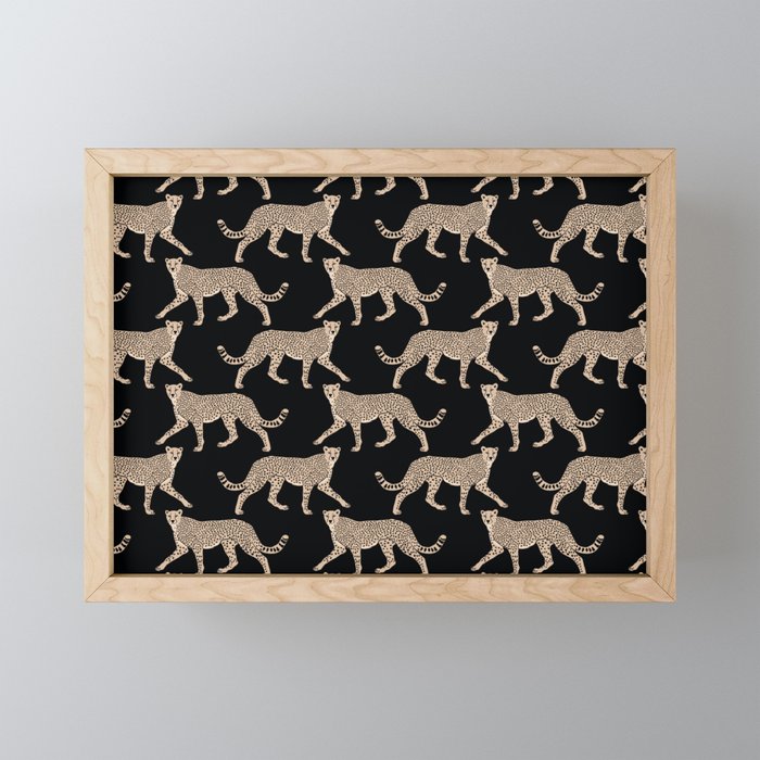 Walking Cheetahs 9 Mini Art Print Gallery Image 1