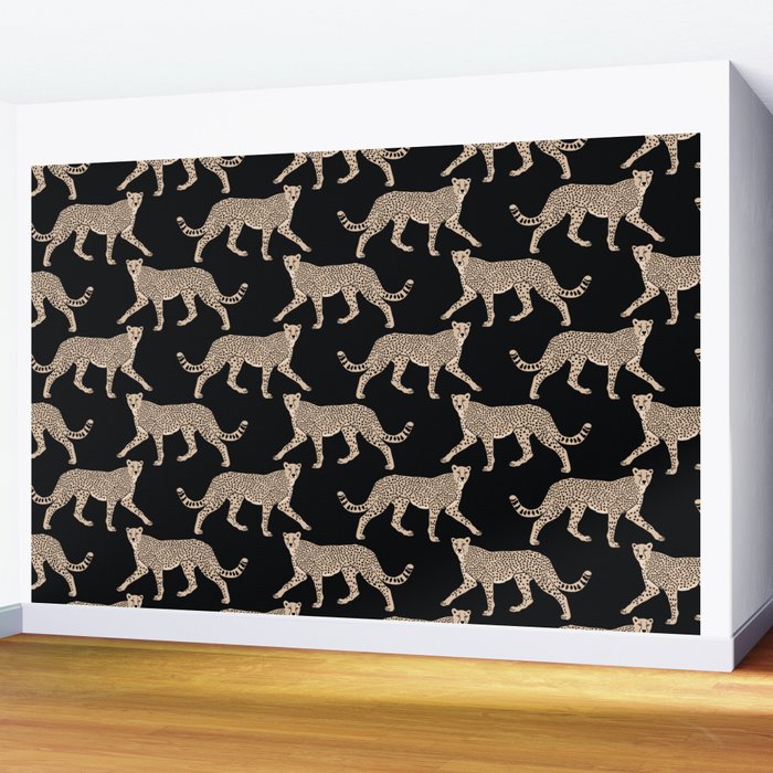 Walking Cheetahs 9 Wall Mural Gallery Image 2