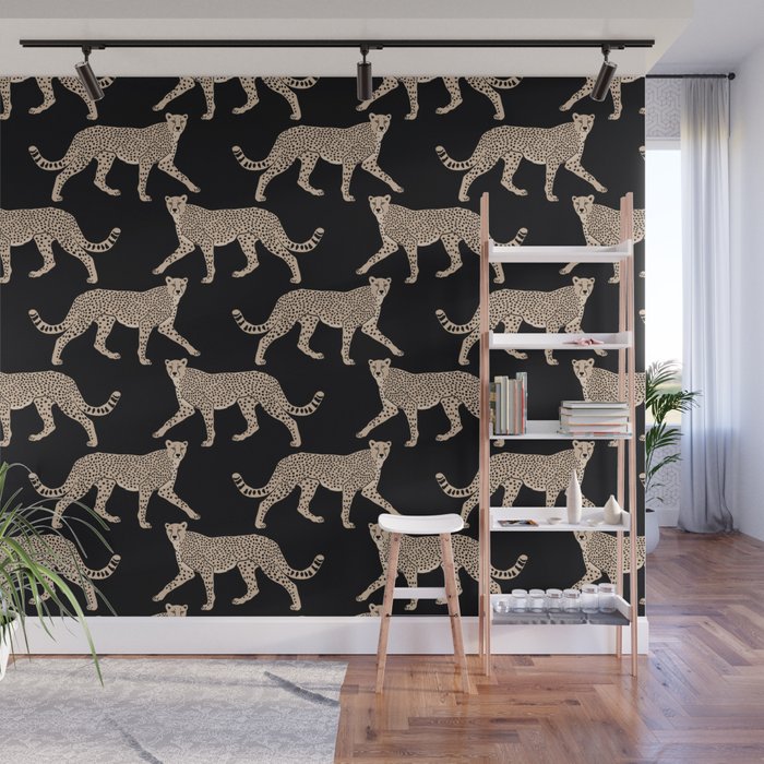 Walking Cheetahs 9 Wall Mural Gallery Image 1