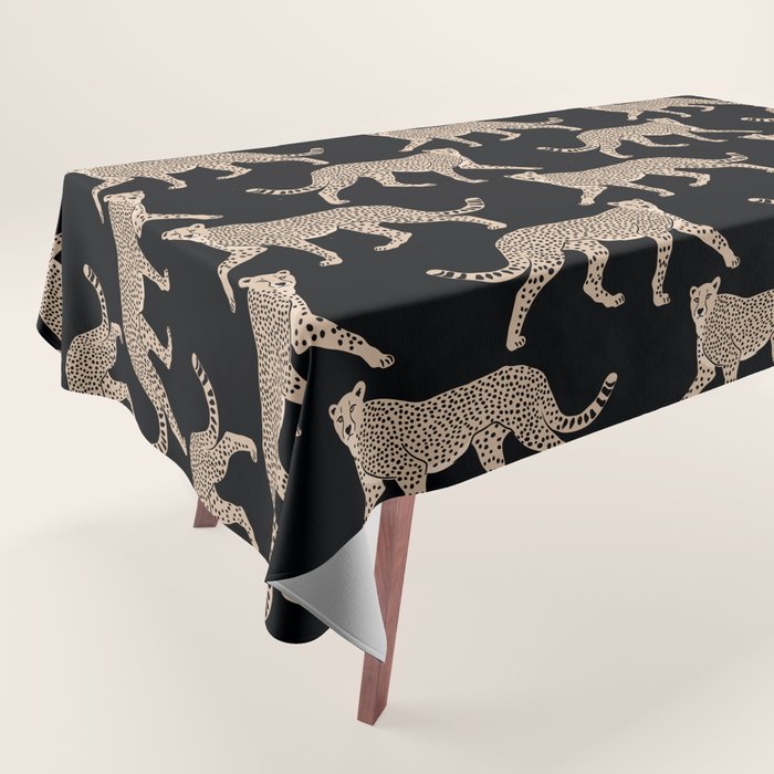 Walking Cheetahs 9 Tablecloth Gallery Image 1