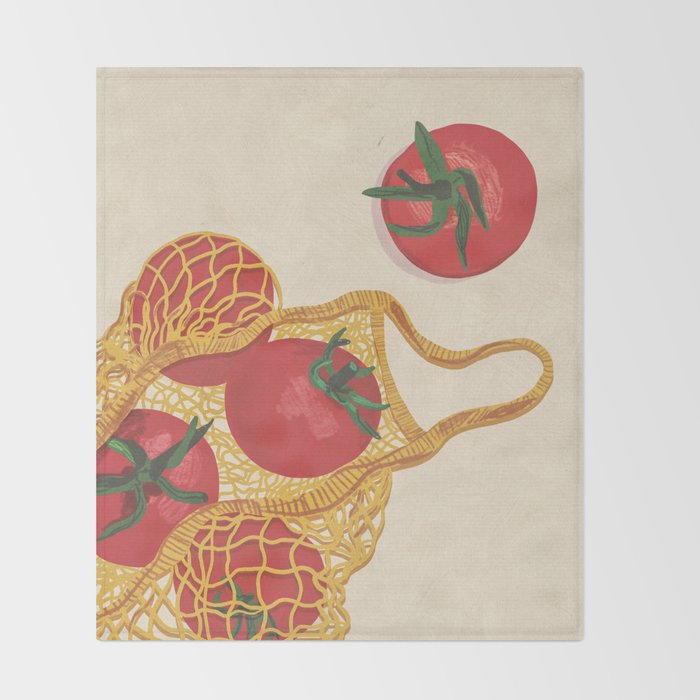 Tomatoes Throw Blanket Gallery Image 2