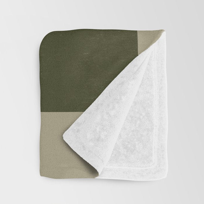 Green Paper Cut No2. Throw Blanket Gallery Image 3