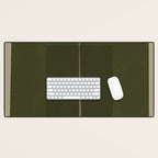Green Paper Cut No2. Desk Mat Gallery Image 1