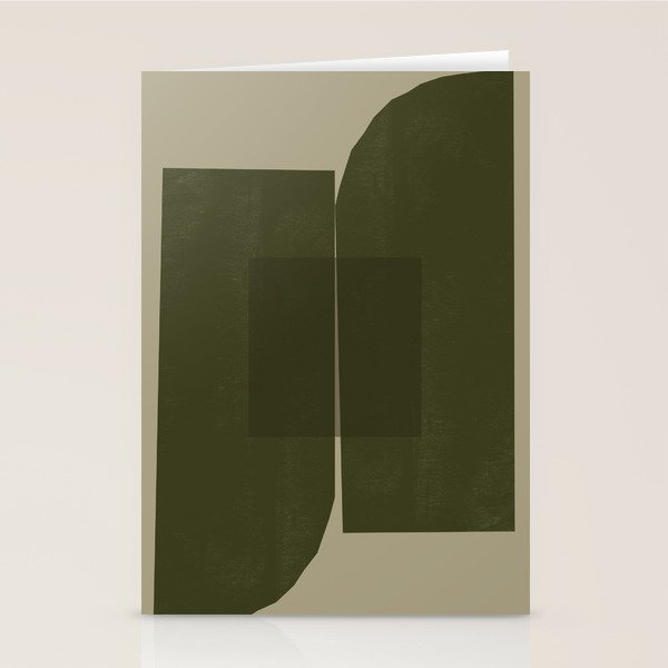 Green Paper Cut No2. Stationery Card Gallery Image 1