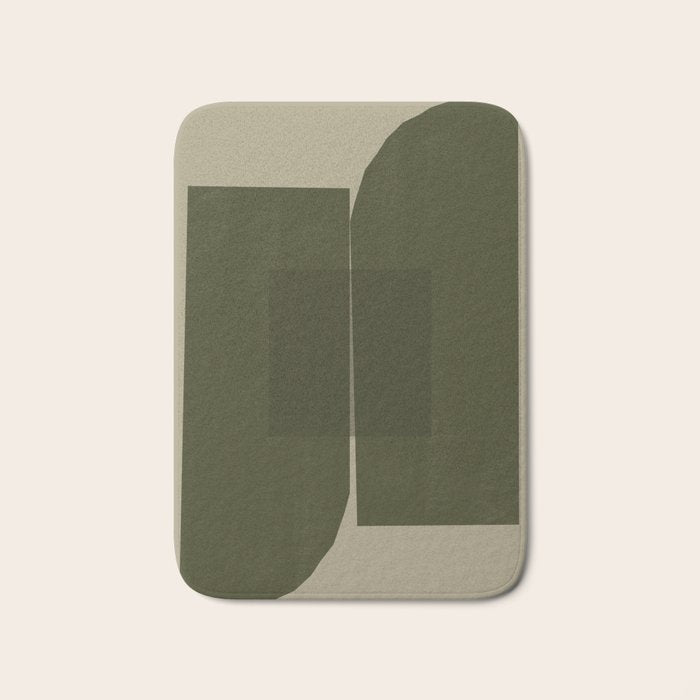 Green Paper Cut No2. Bath Mat Gallery Image 1