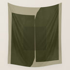 Green Paper Cut No2. Wall Tapestry Gallery Image 4