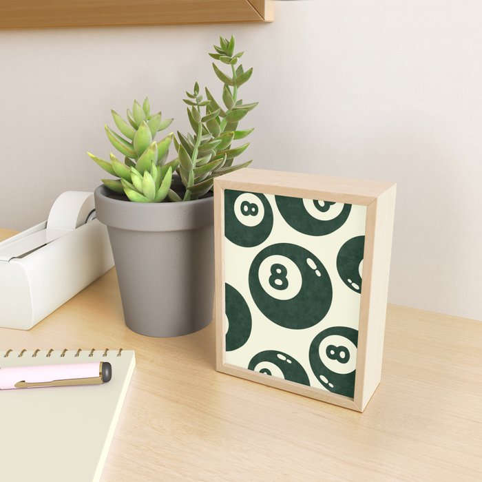 The 8 Ball Clubhouse Old Money Green Mini Art Print Gallery Image 2