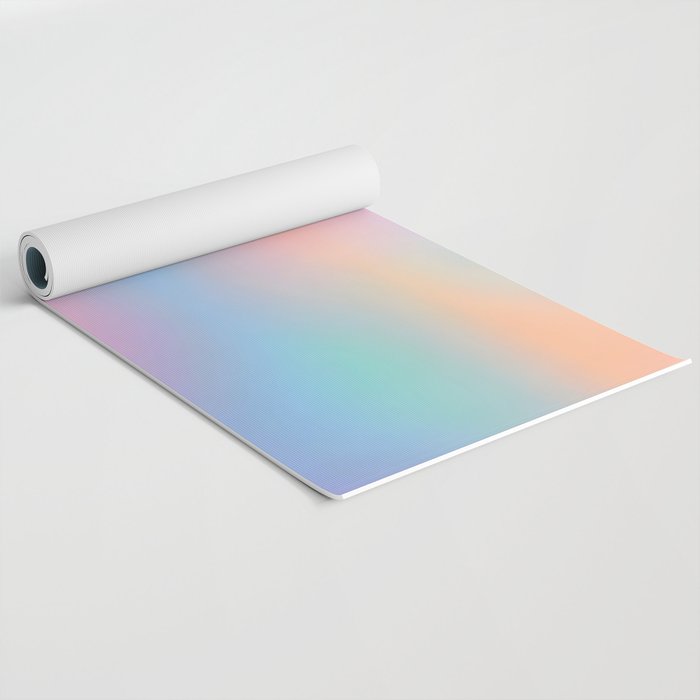 Iridescent Series 01, Pastel Gradient Holograph Energy, Aura Spiritual Vibrant Minimal, Abstract Aesthetic Bohemian Yoga Mat Gallery Image 2