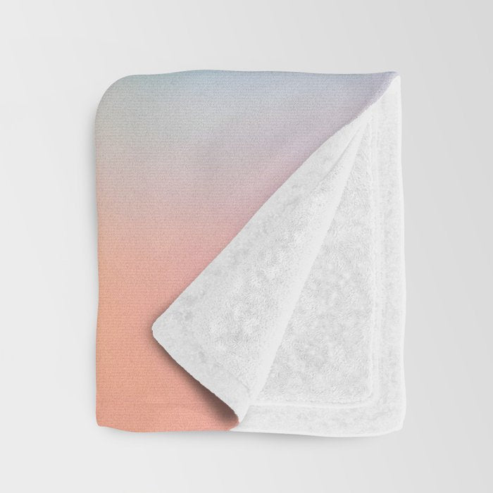 Iridescent Series 01, Pastel Gradient Holograph Energy, Aura Spiritual Vibrant Minimal, Abstract Aesthetic Bohemian Throw Blanket Gallery Image 3
