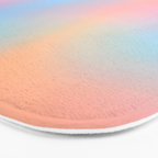 Iridescent Series 01, Pastel Gradient Holograph Energy, Aura Spiritual Vibrant Minimal, Abstract Aesthetic Bohemian Bath Mat Gallery Image 3