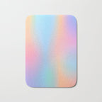 Iridescent Series 01, Pastel Gradient Holograph Energy, Aura Spiritual Vibrant Minimal, Abstract Aesthetic Bohemian Bath Mat Gallery Image 1