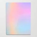 Iridescent Series 01, Pastel Gradient Holograph Energy, Aura Spiritual Vibrant Minimal, Abstract Aesthetic Bohemian Notebook Gallery Image 4