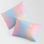 Iridescent Series 01, Pastel Gradient Holograph Energy, Aura Spiritual Vibrant Minimal, Abstract Aesthetic Bohemian Pillow Sham Gallery Image 3