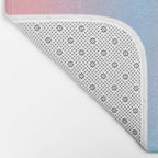 Iridescent Series 01, Pastel Gradient Holograph Energy, Aura Spiritual Vibrant Minimal, Abstract Aesthetic Bohemian Bath Mat Gallery Image 2