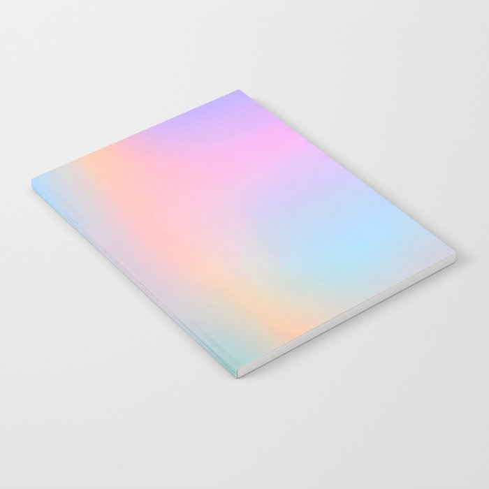 Iridescent Series 01, Pastel Gradient Holograph Energy, Aura Spiritual Vibrant Minimal, Abstract Aesthetic Bohemian Notebook Gallery Image 2