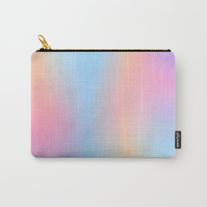 Iridescent Series 01, Pastel Gradient Holograph Energy, Aura Spiritual Vibrant Minimal, Abstract Aesthetic Bohemian Carry All Pouch Gallery Image 1