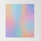 Iridescent Series 01, Pastel Gradient Holograph Energy, Aura Spiritual Vibrant Minimal, Abstract Aesthetic Bohemian Throw Blanket Gallery Image 2