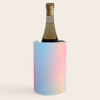 Iridescent Series 01, Pastel Gradient Holograph Energy, Aura Spiritual Vibrant Minimal, Abstract Aesthetic Bohemian Wine Chiller Gallery Image 1