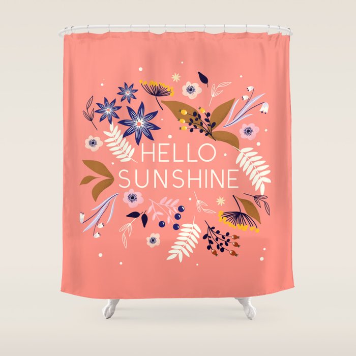 Hello Sunshine Shower Curtain Gallery Image 1