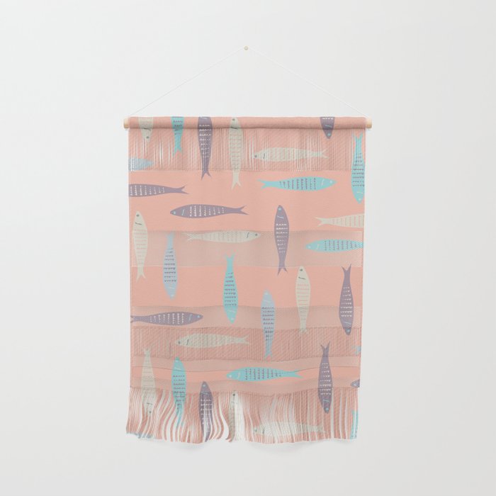 Sardines on Pink Wall Hanging Gallery Image 1