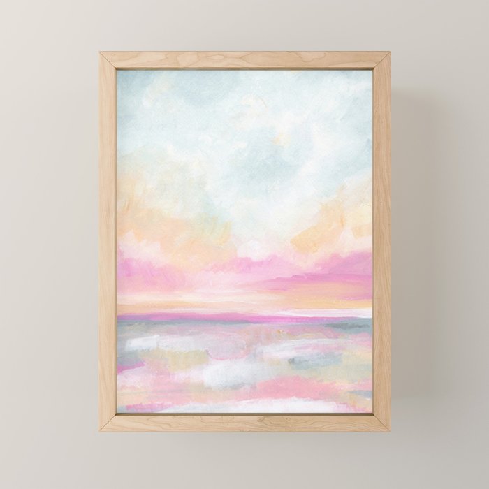Peace, Love & Joy - Tropical Ocean Seascape Mini Art Print Gallery Image 1