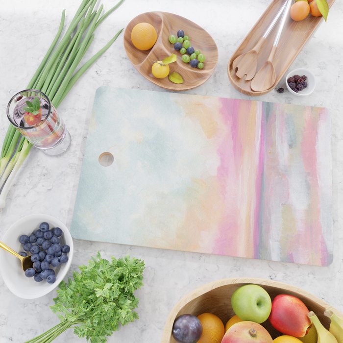 Peace, Love & Joy - Tropical Ocean Seascape Cutting Board Gallery Image 2