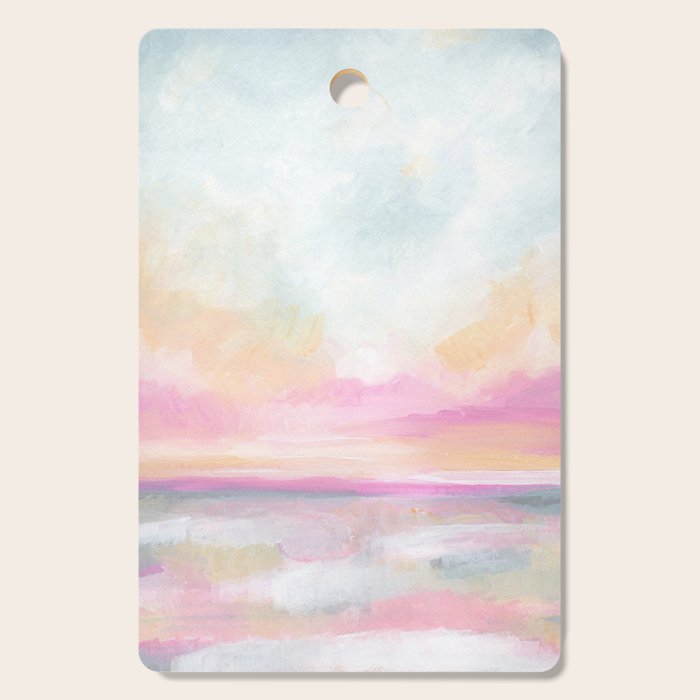 Peace, Love & Joy - Tropical Ocean Seascape Cutting Board Gallery Image 1