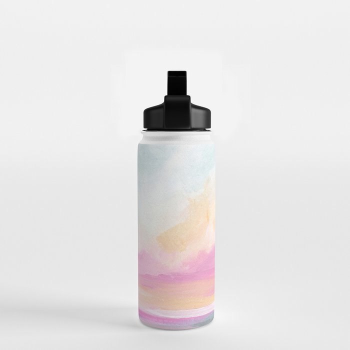 Peace, Love & Joy - Tropical Ocean Seascape Water Bottle Gallery Image 2