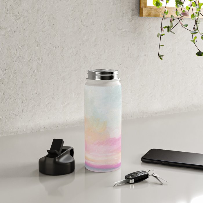 Peace, Love & Joy - Tropical Ocean Seascape Water Bottle Gallery Image 4