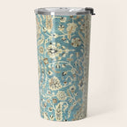 Antique Persian Rug Pastel Blue Cream Travel Mug Gallery Image 2